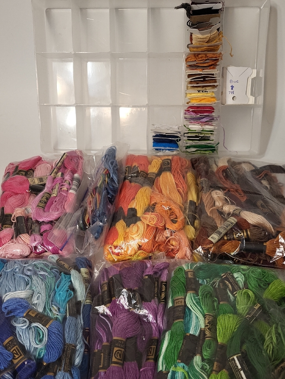 Mixed Embroidery Floss Lot with DMC And Janlynn